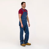#699 Made in USA Stone Washed Blue Denim Overalls