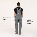 #730 Made in USA Stripe Carpenter Overall with Zip-Off Pouch