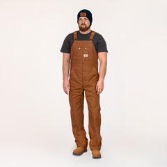 #83 Made in USA Heavy Duty Brown Duck Bib Overalls