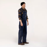 #966/#980 Made in USA Zipper Fly Blue Denim Bib Overalls